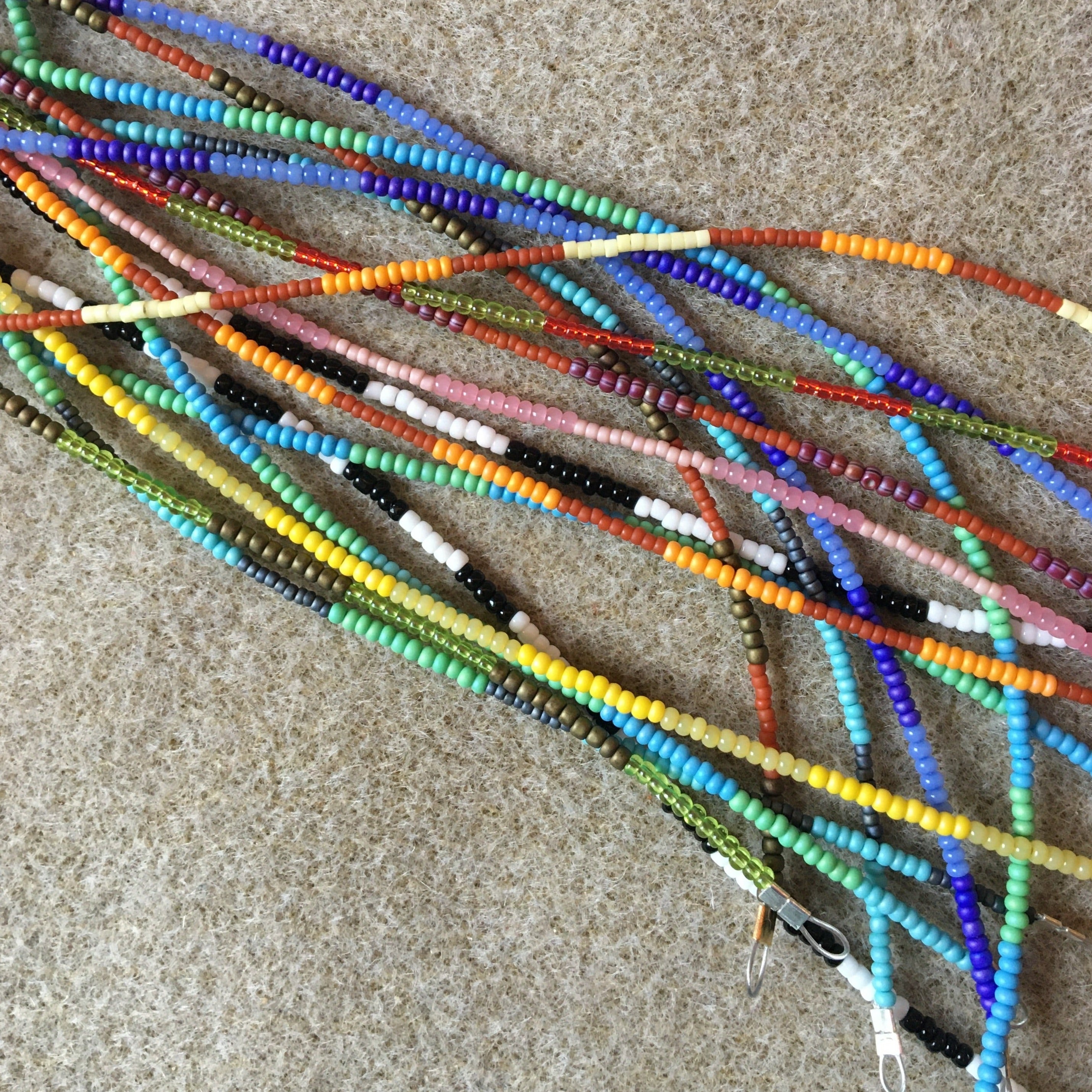 Striped Seed Bead Bracelets