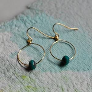 Teal Mini Hoops