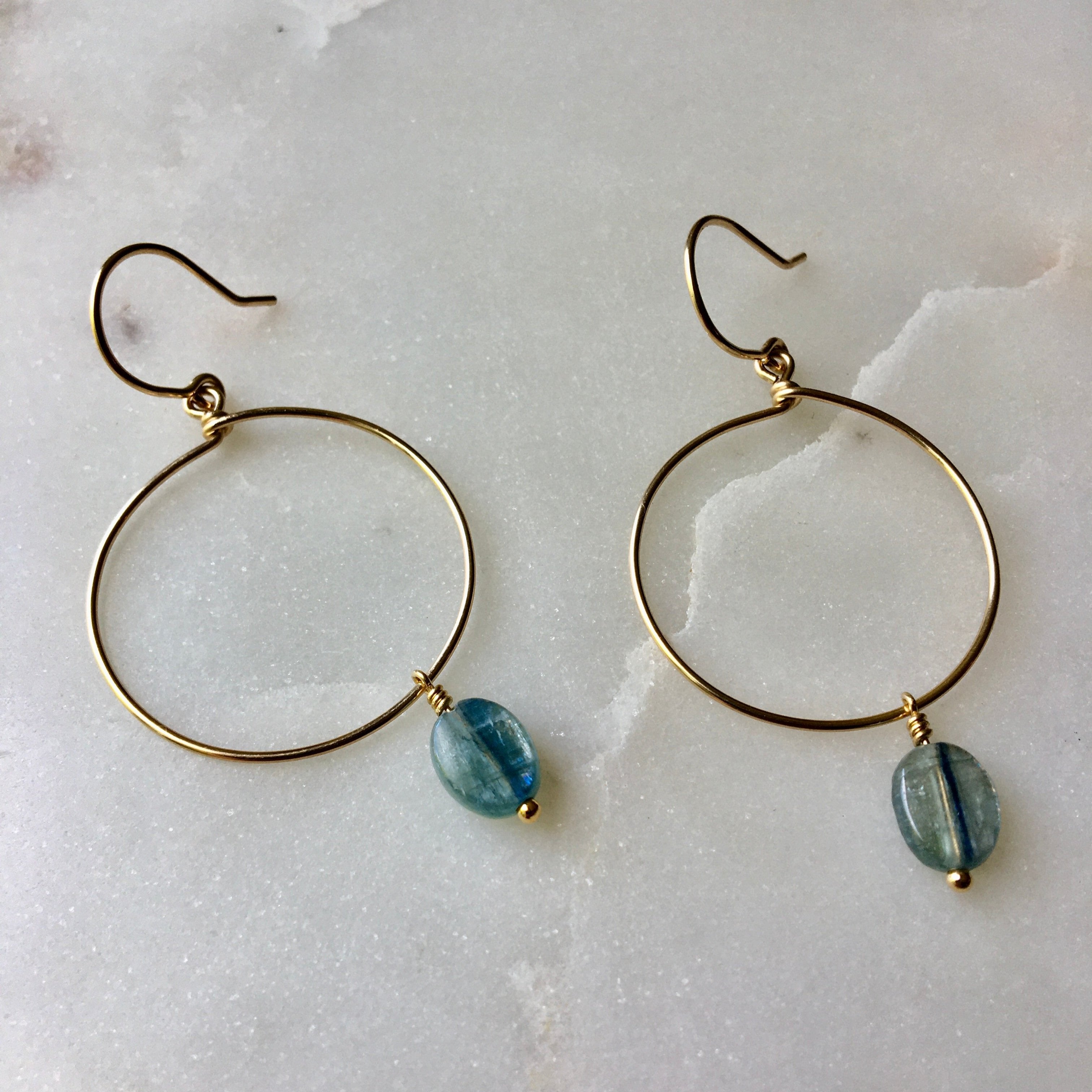 Kyanite Hoops