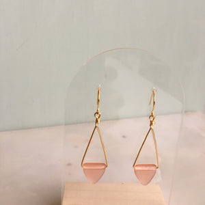 Pink Triangle Hoops