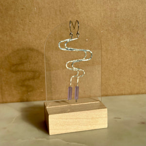 Squiggle Earrings - Various Colors with Sterling Silver