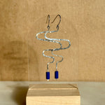 Load image into Gallery viewer, Squiggle Earrings - Various Colors with Sterling Silver
