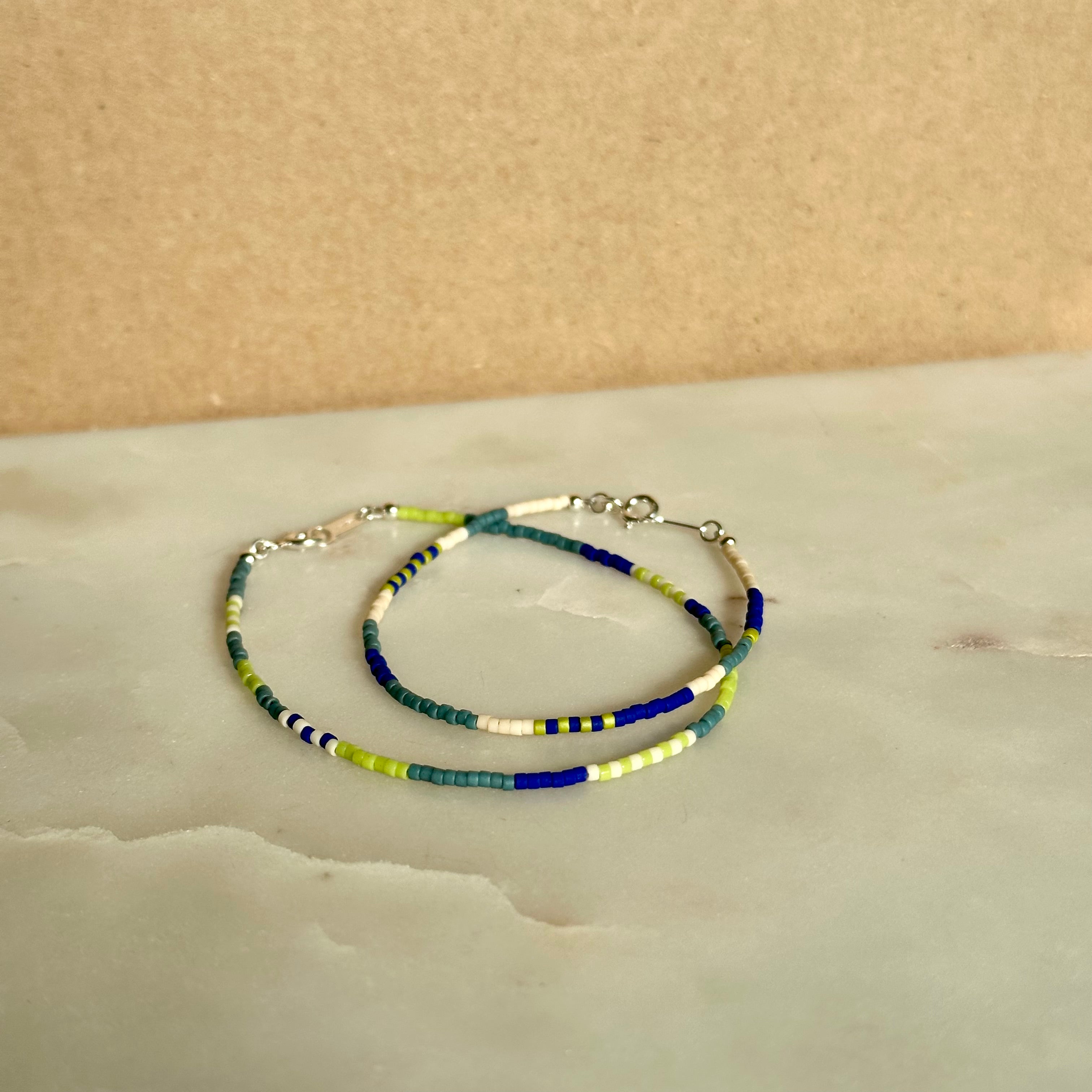 Striped Seed Bead Bracelets