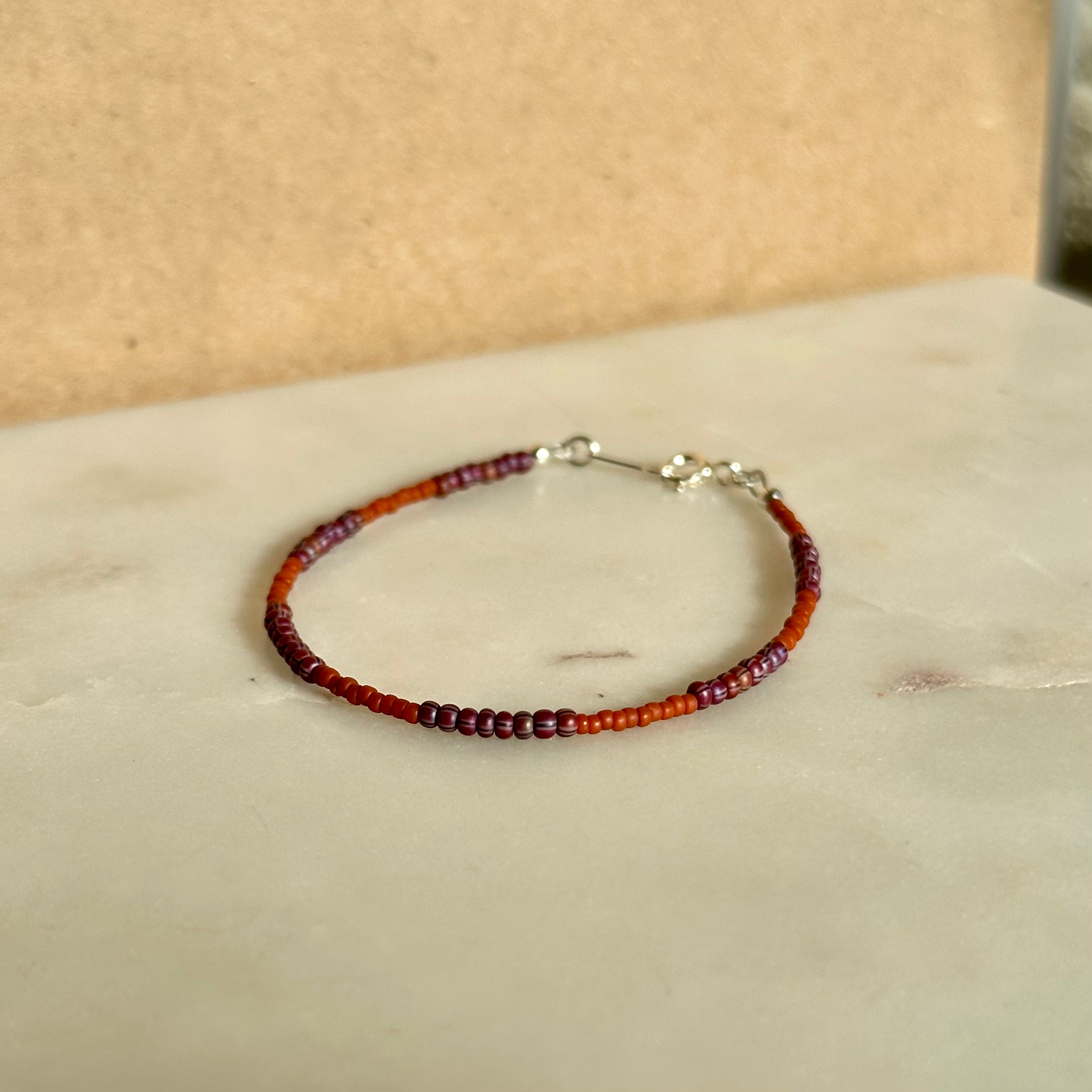 Striped Seed Bead Bracelets