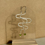 Load image into Gallery viewer, Squiggle Earrings - Various Colors with Sterling Silver
