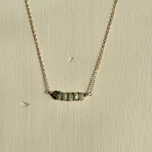 Peace Jade Gold-Filled Necklace