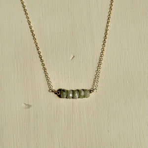 Peace Jade Gold-Filled Necklace