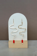 Load image into Gallery viewer, Squiggle Earrings - Gold Fill
