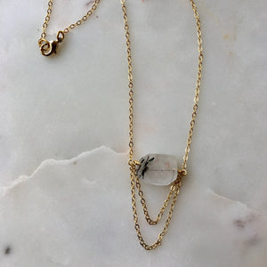Speckled Quartz Necklace