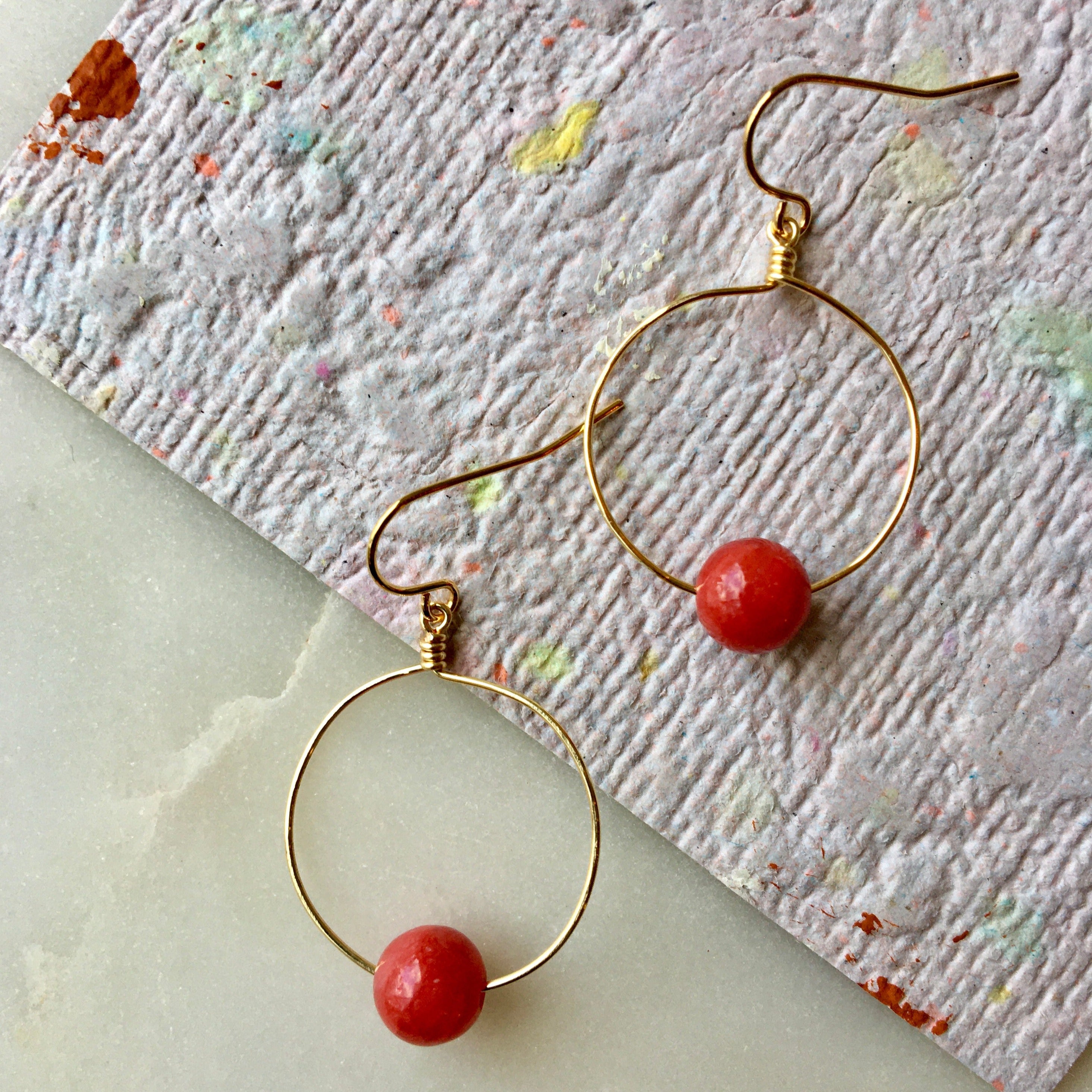 Mini Hoops - Various Colors + Gemstones