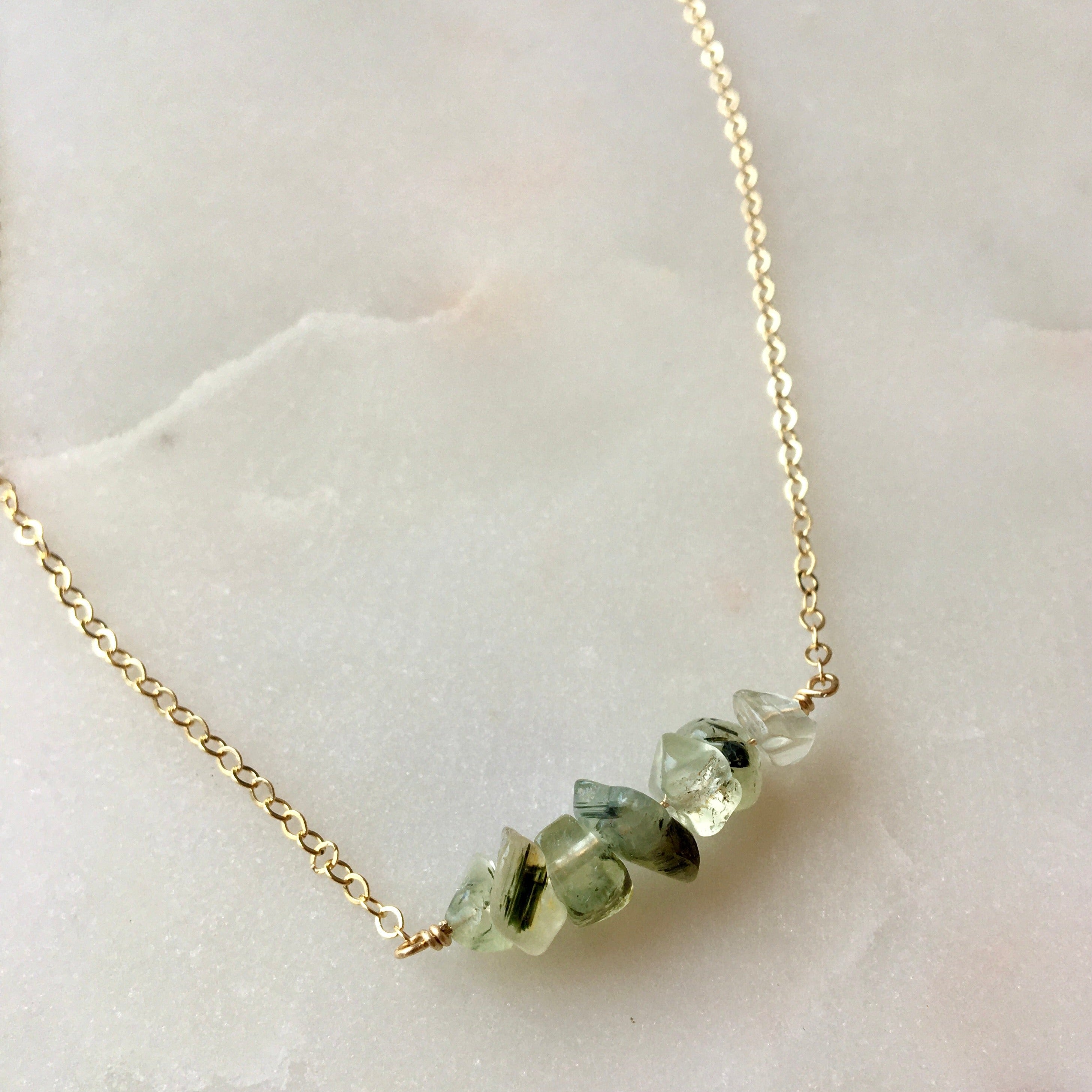 Gemstone Bar Necklace - pick your favorite