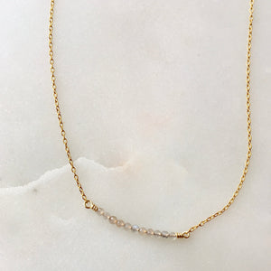 Gemstone Bar Necklace - pick your favorite