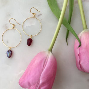 Tulip Hoop Earrings