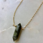 Load image into Gallery viewer, Labradorite Point Necklace
