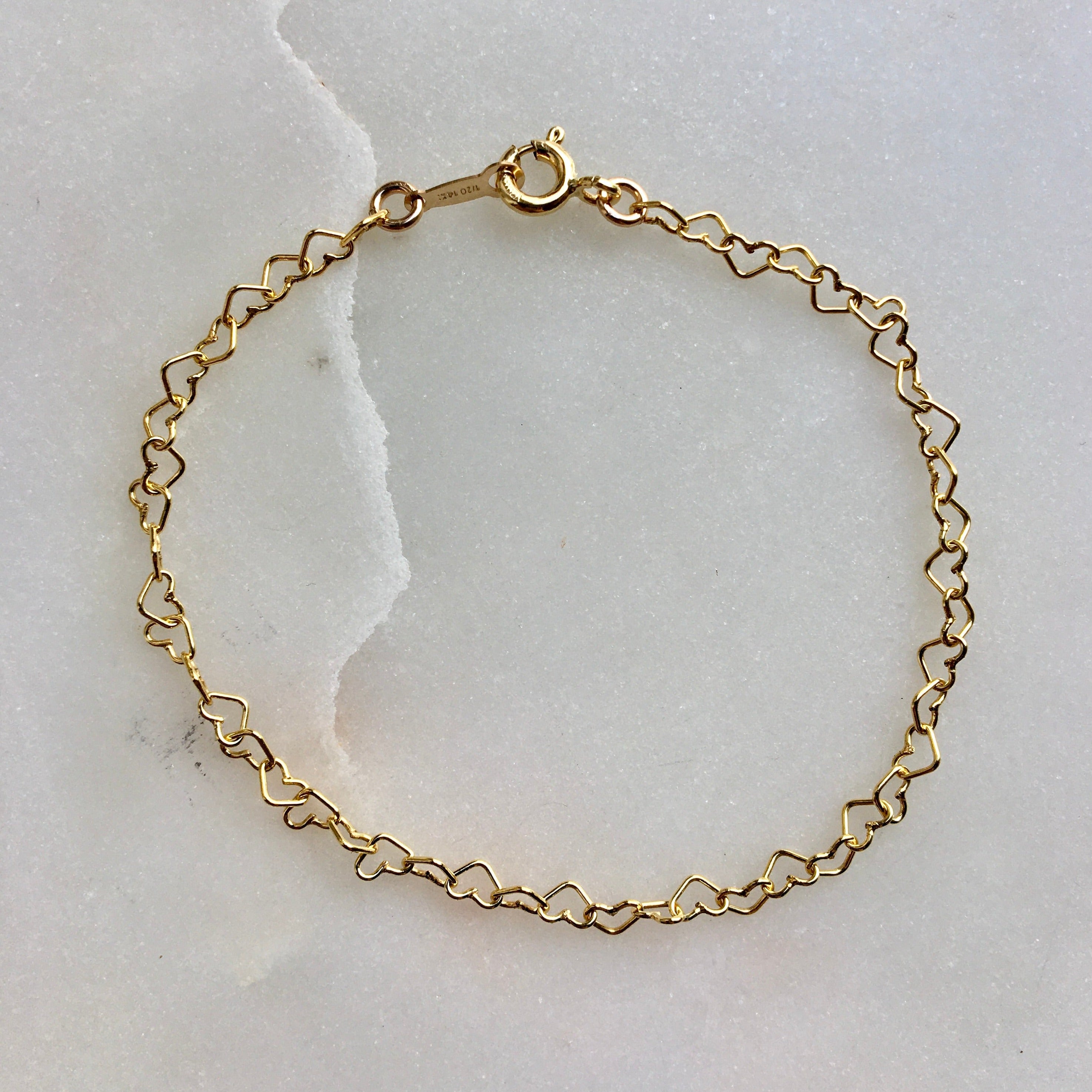 Buy New Model Heart Design Gold Plated Bracelet for Ladies