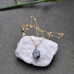 Load image into Gallery viewer, Larvikite Pendant Necklace
