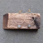 Load image into Gallery viewer, Labradorite Hoops
